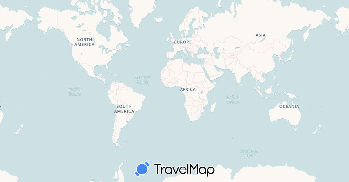 TravelMap itinerary: driving in Belgium, Spain, Israel, Morocco, Netherlands (Africa, Asia, Europe)